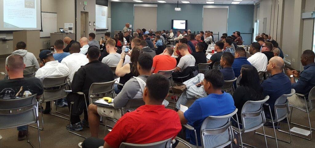 Ralph Medina at BCI teaching OSHA 10 on Camp Pendleton Wounded Warrior Battalion in Oceanside Ca
