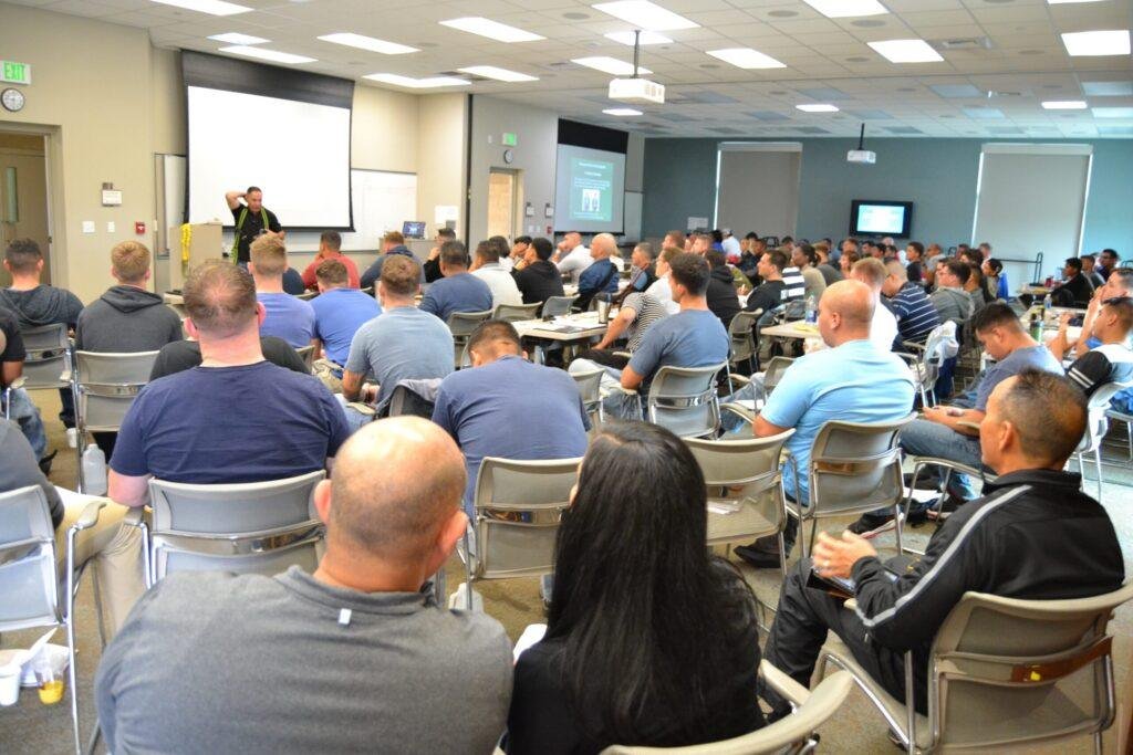 Military transition training class
