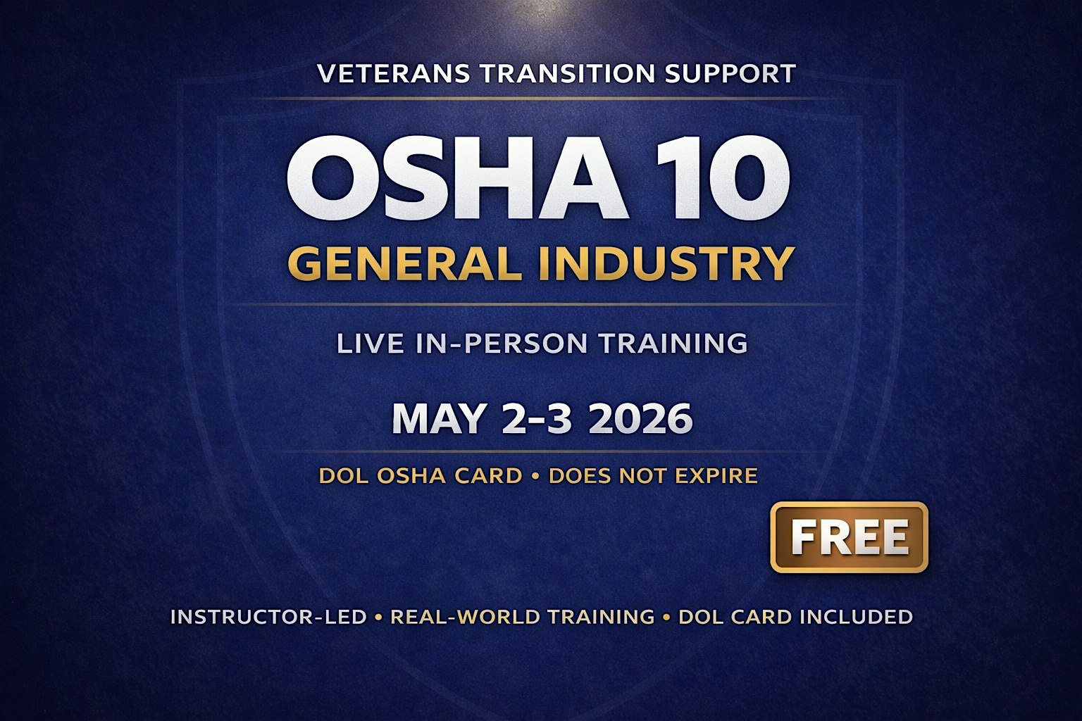 OSHA 10 safety training class