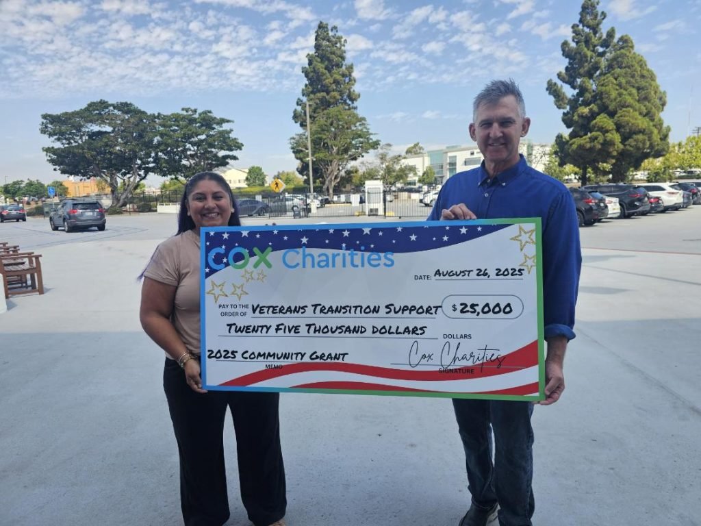 Cox Charities Donation Check VTS